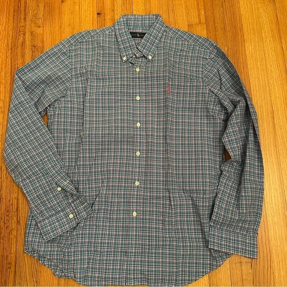 Polo Ralph Lauren Multi-Color Checkered Button Up Shirt - Men's size L(g)